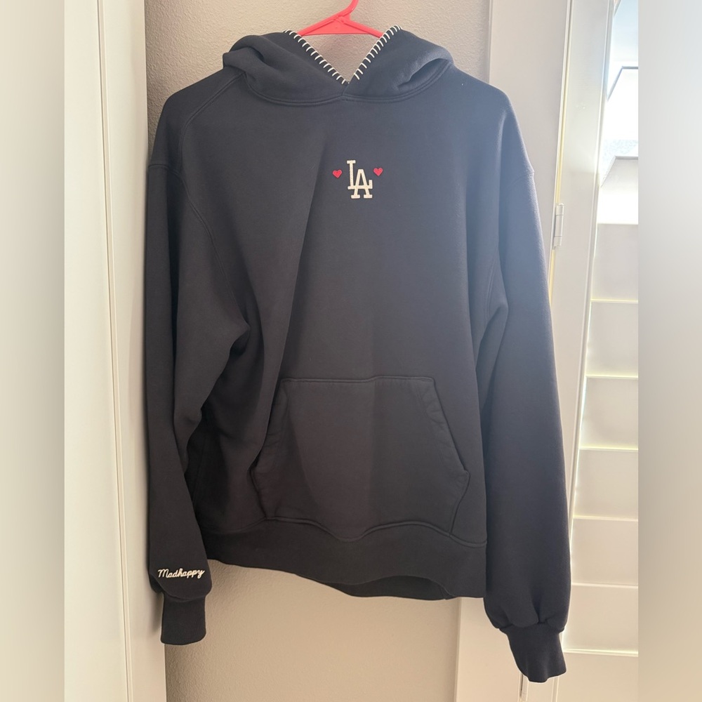 Madhappy Dodgers Heart Fleece Hoodie - XS
